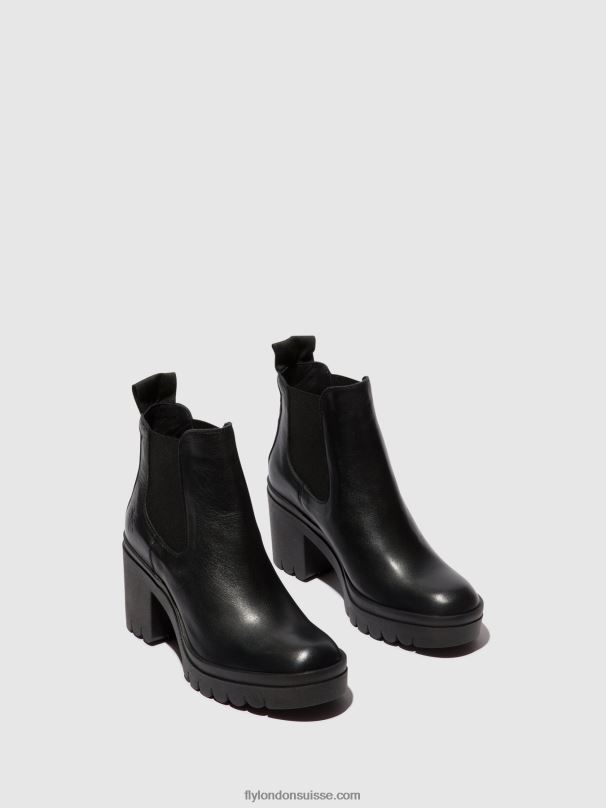 860NR120 bottines chelsea tope520 Fly London noir femmes