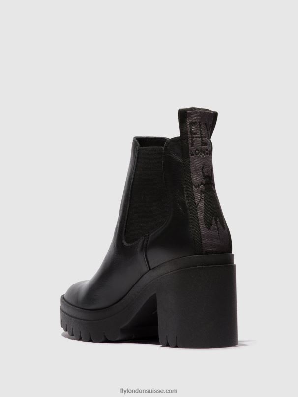 860NR120 bottines chelsea tope520 Fly London noir femmes