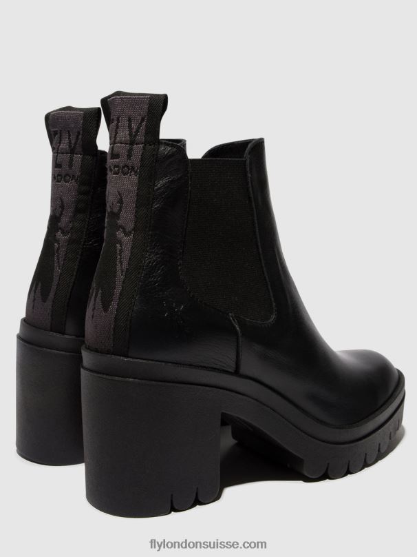 860NR120 bottines chelsea tope520 Fly London noir femmes