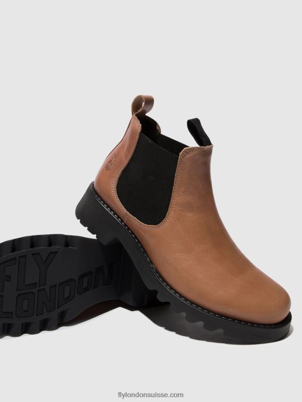 860NR121 bottines chelsea rika894 Fly London rose (semelle noire) femmes