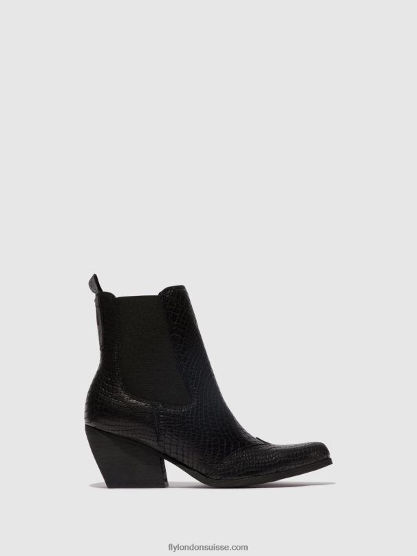 860NR122 bottines chelsea torm911 Fly London noir femmes
