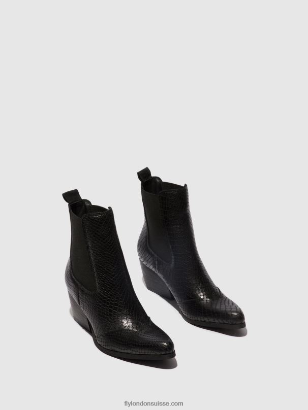 860NR122 bottines chelsea torm911 Fly London noir femmes
