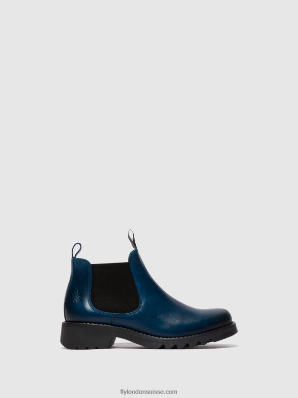 860NR123 bottines chelsea rika894 Fly London bleu roi (semelle noire) femmes