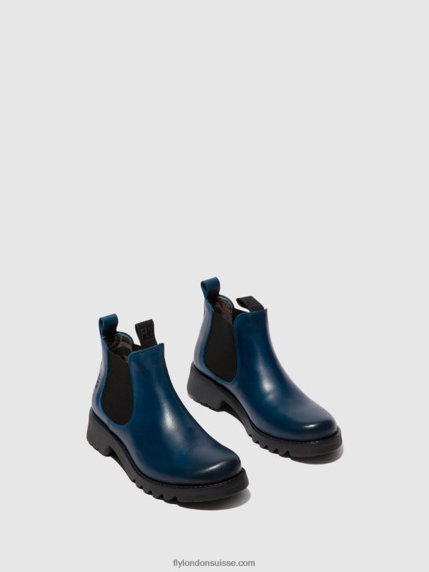 860NR123 bottines chelsea rika894 Fly London bleu roi (semelle noire) femmes