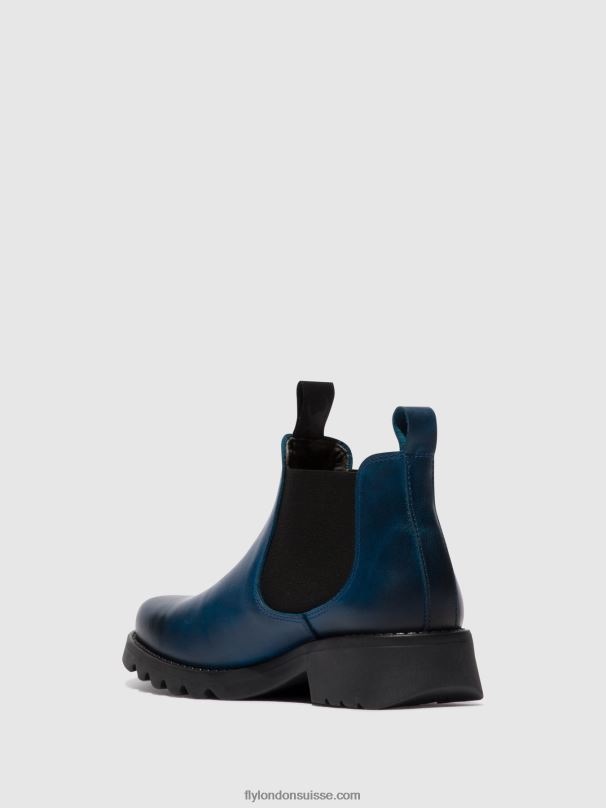 860NR123 bottines chelsea rika894 Fly London bleu roi (semelle noire) femmes