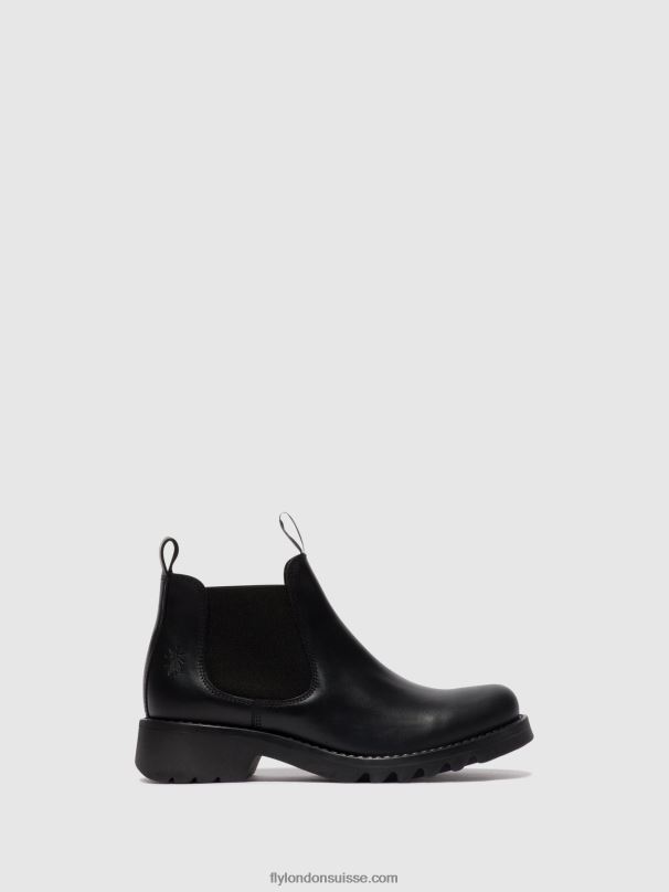 860NR124 bottines chelsea rika894 Fly London noir (tout noir) femmes