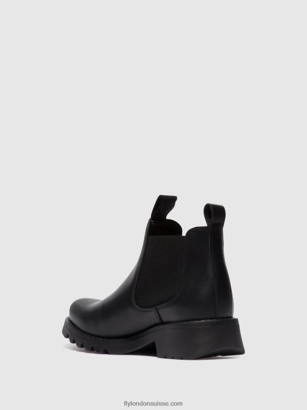 860NR124 bottines chelsea rika894 Fly London noir (tout noir) femmes