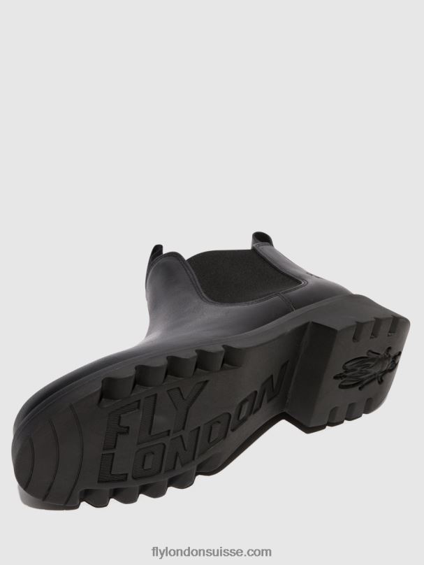 860NR124 bottines chelsea rika894 Fly London noir (tout noir) femmes
