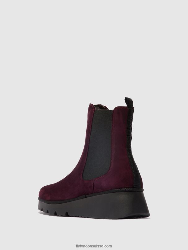 860NR128 bottines chelsea paty405 Fly London vin femmes