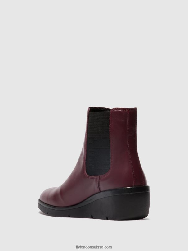 860NR131 bottines chelsea nola549 Fly London Bordeaux femmes
