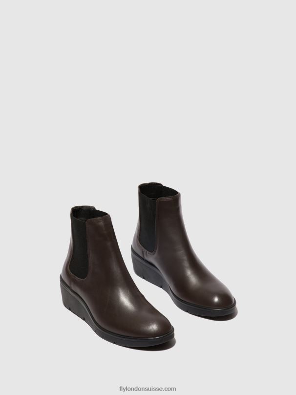 860NR132 bottines chelsea nola549 Fly London brun femmes