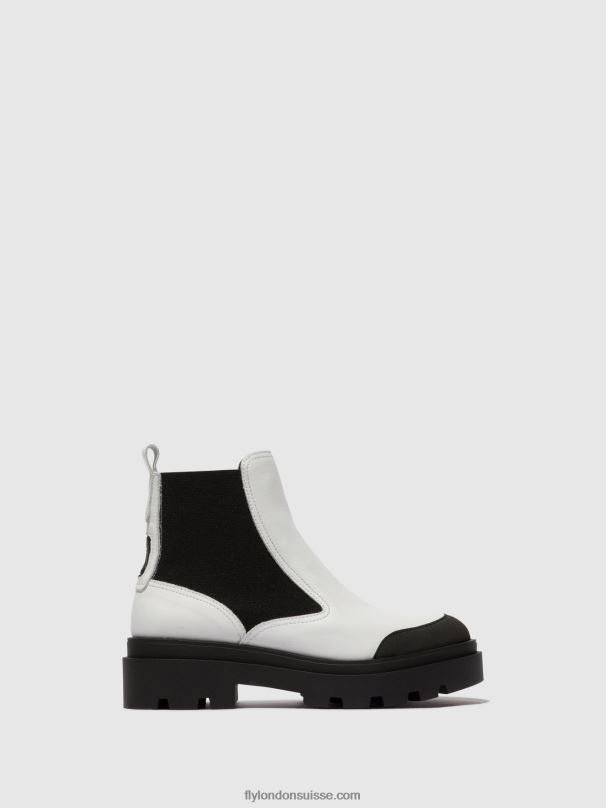 860NR134 bottines chelsea jeba879 Fly London blanc femmes