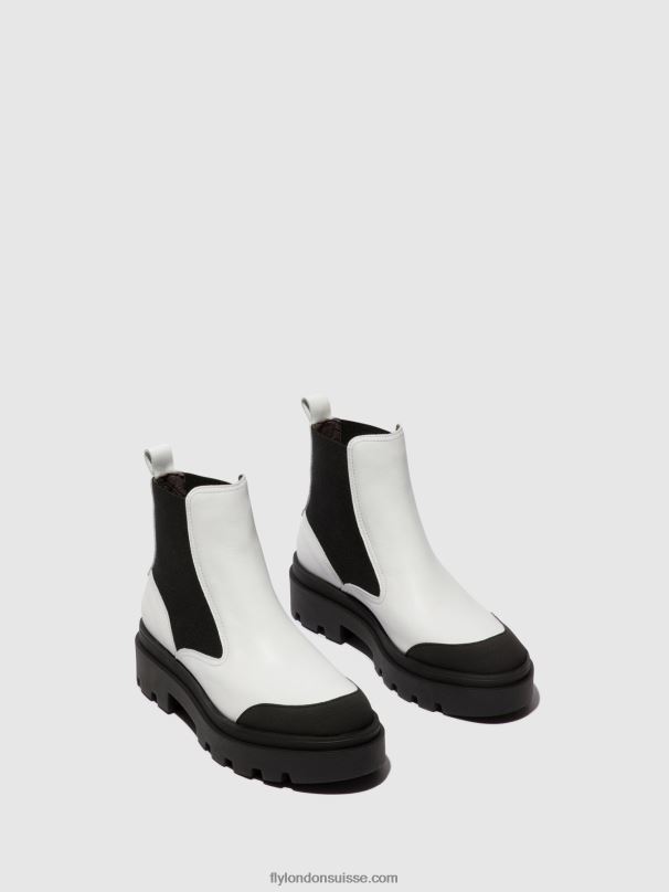 860NR134 bottines chelsea jeba879 Fly London blanc femmes