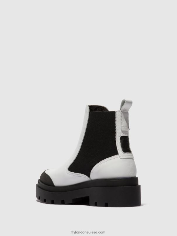 860NR134 bottines chelsea jeba879 Fly London blanc femmes