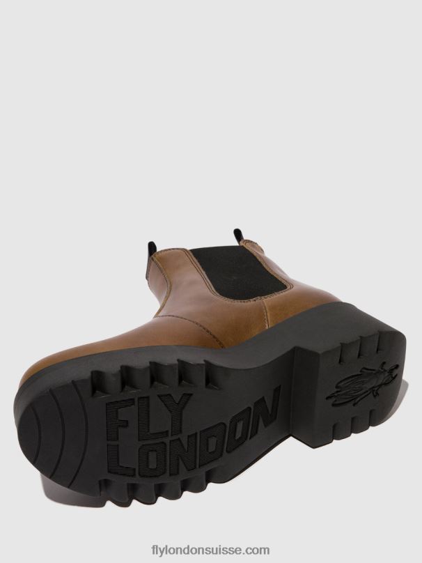 860NR135 bottines chelsea medi789 Fly London chameau femmes