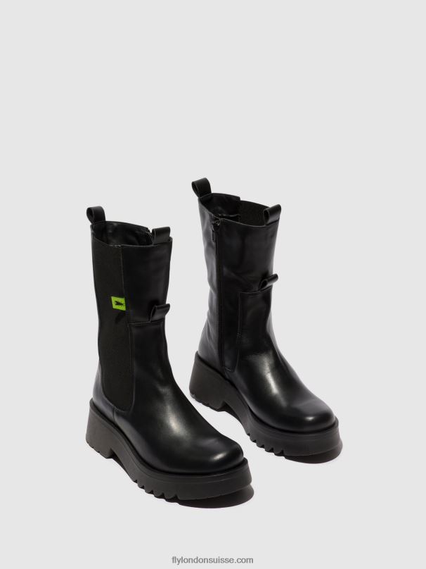 860NR136 bottines chelsea mide904 Fly London noir femmes