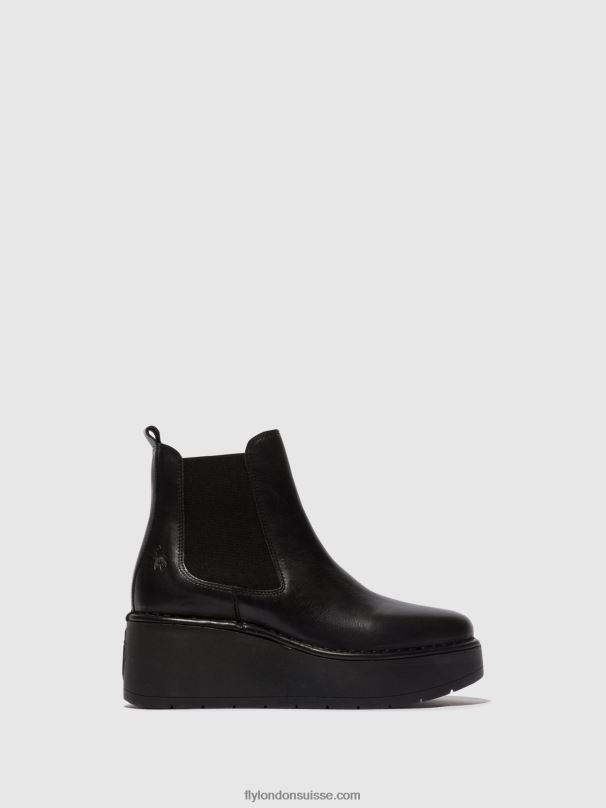 860NR138 bottines chelsea hama238 Fly London noir femmes