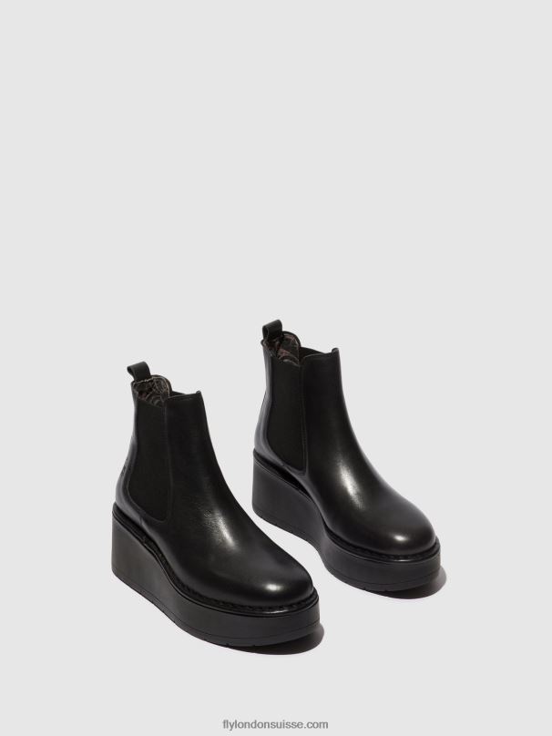 860NR138 bottines chelsea hama238 Fly London noir femmes