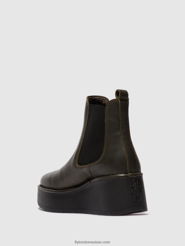 860NR139 bottines chelsea hama238 Fly London ns. vert femmes