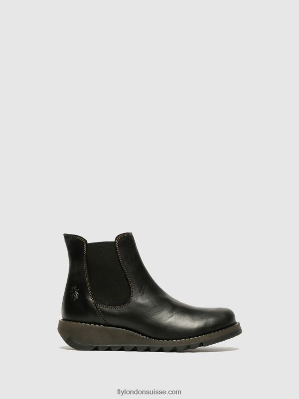 860NR13 bottines chelsea Fly London salv noir femmes