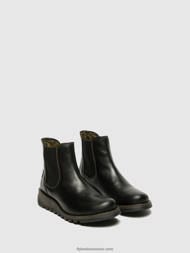 860NR13 bottines chelsea Fly London salv noir femmes