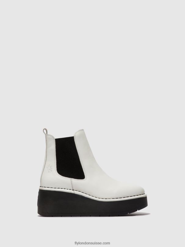 860NR140 bottines chelsea hama238 Fly London blanc femmes