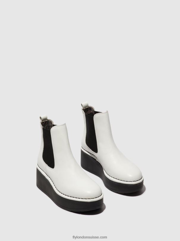 860NR140 bottines chelsea hama238 Fly London blanc femmes