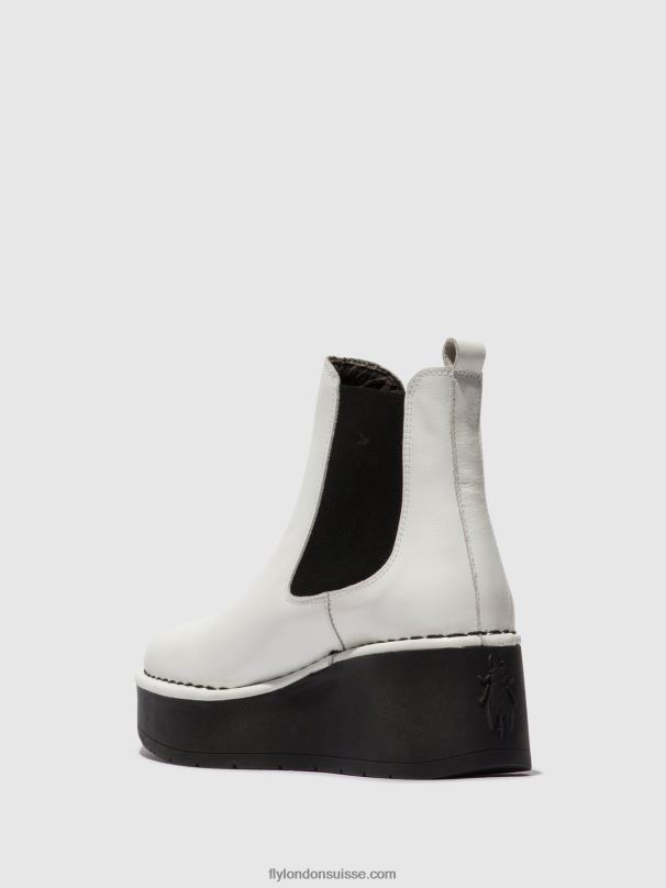 860NR140 bottines chelsea hama238 Fly London blanc femmes