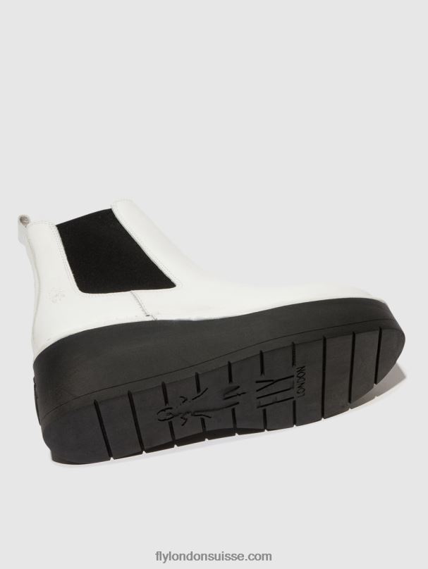 860NR140 bottines chelsea hama238 Fly London blanc femmes
