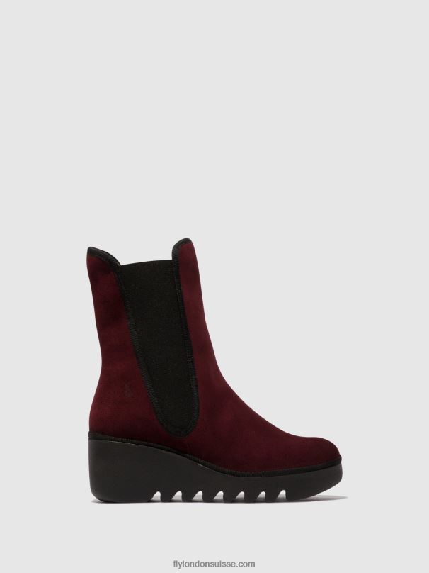 860NR142 bottines chelsea byro395 Fly London vin femmes