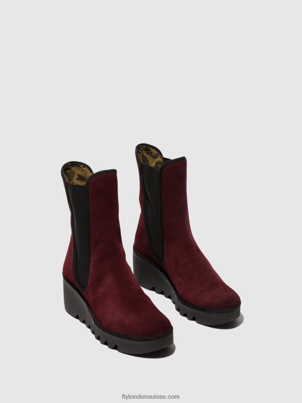 860NR142 bottines chelsea byro395 Fly London vin femmes