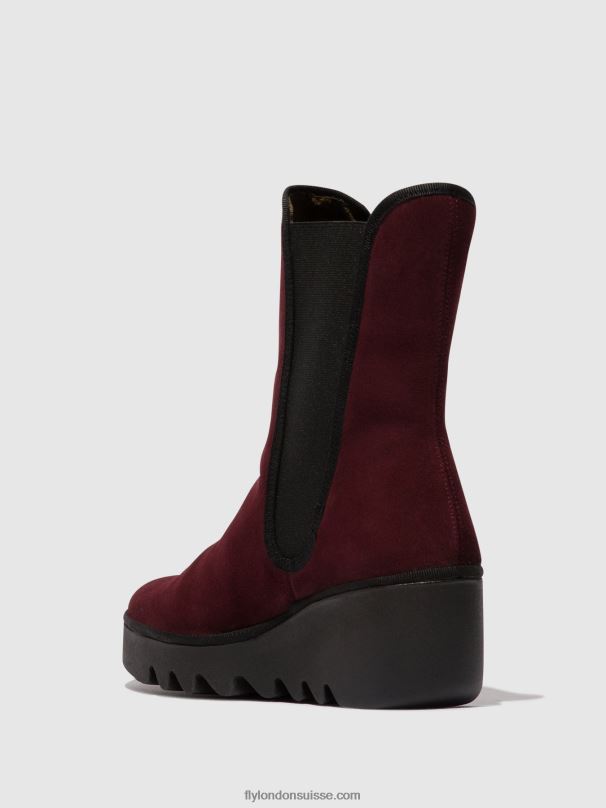 860NR142 bottines chelsea byro395 Fly London vin femmes