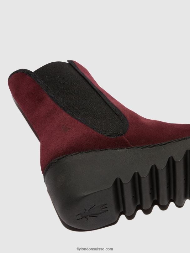 860NR142 bottines chelsea byro395 Fly London vin femmes