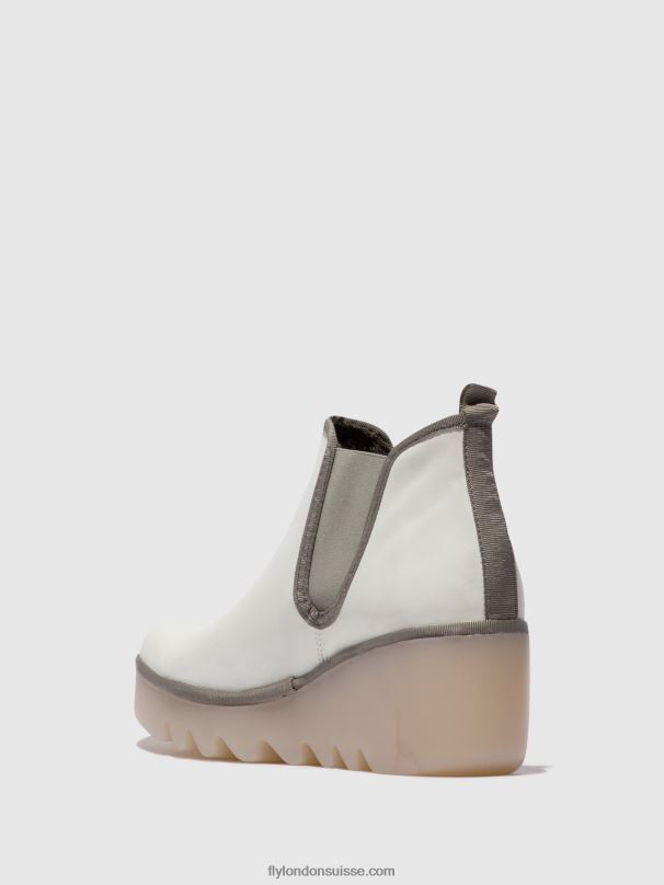 860NR144 bottines chelsea byne349 Fly London blanc (semelle laiteuse) femmes
