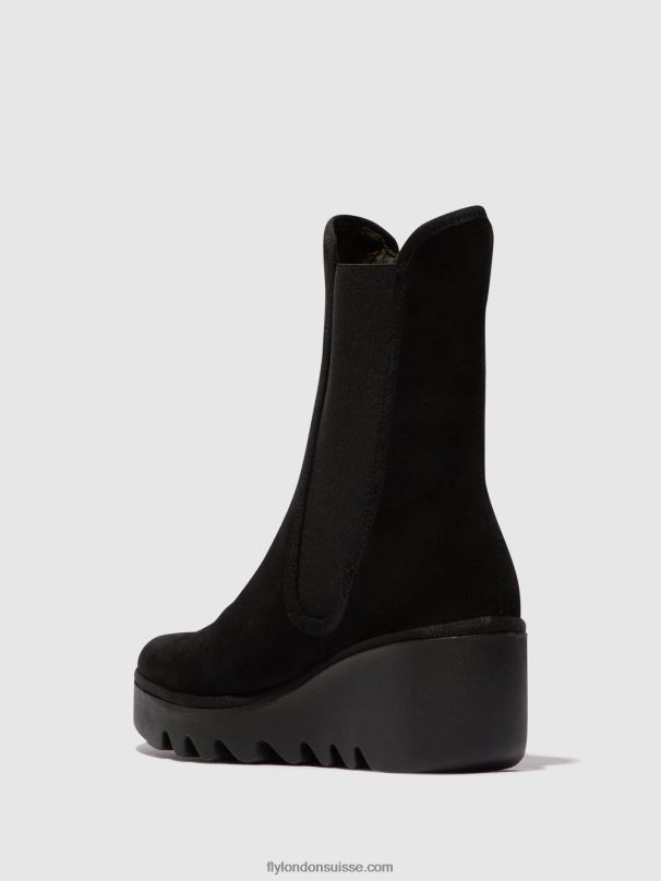 860NR145 bottines chelsea byro395 Fly London noir femmes