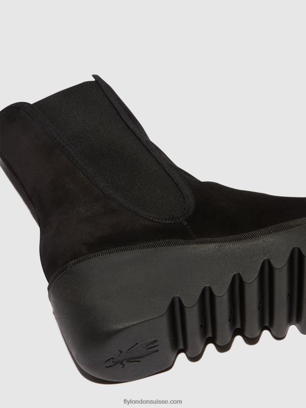 860NR145 bottines chelsea byro395 Fly London noir femmes