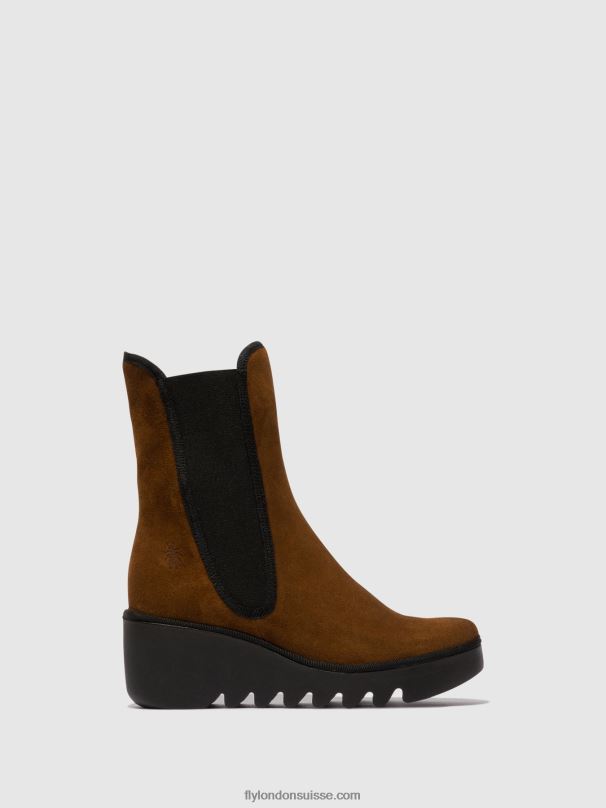 860NR146 bottines chelsea byro395 Fly London chameau femmes