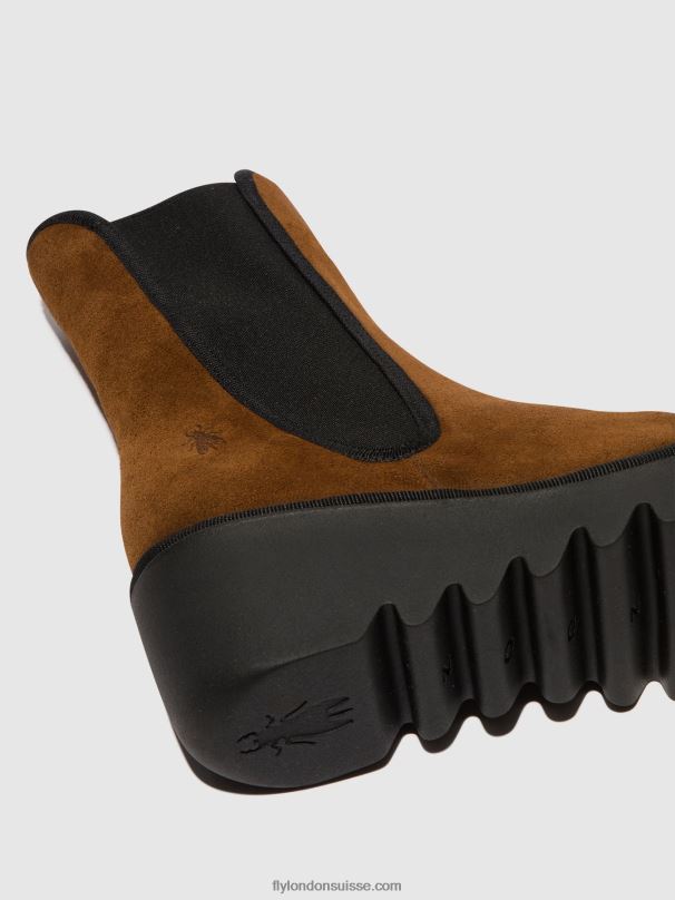 860NR146 bottines chelsea byro395 Fly London chameau femmes