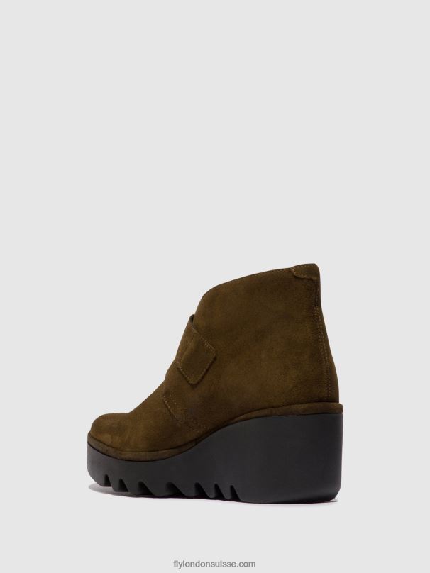 860NR153 bottines à boucle birt397 Fly London boue femmes