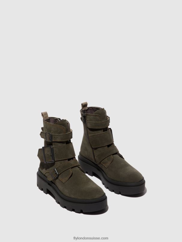 860NR156 bottines à boucle jeda817 Fly London gris femmes