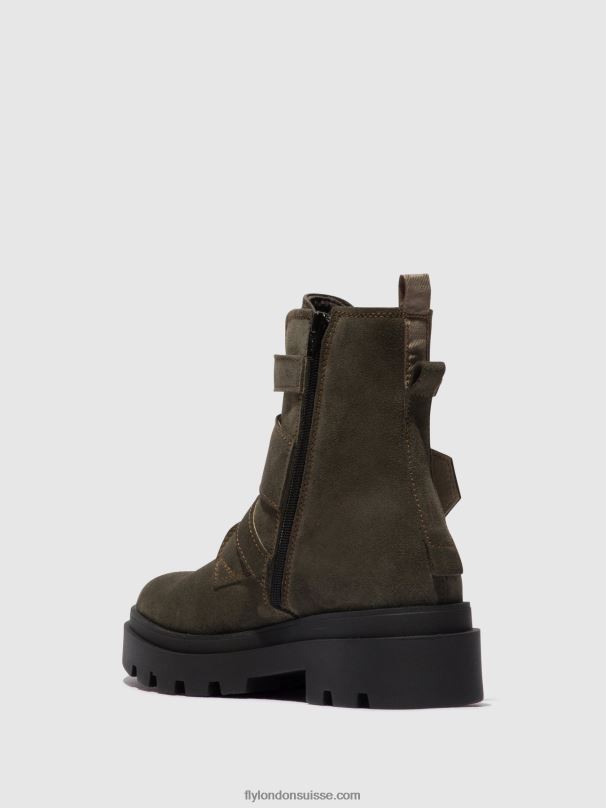 860NR156 bottines à boucle jeda817 Fly London gris femmes