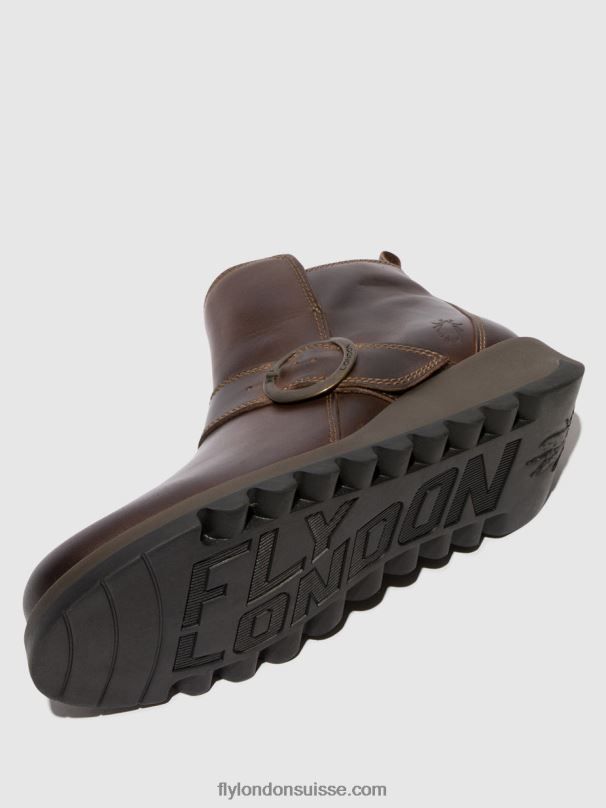860NR158 bottines à boucle sias812 Fly London ns. brun femmes