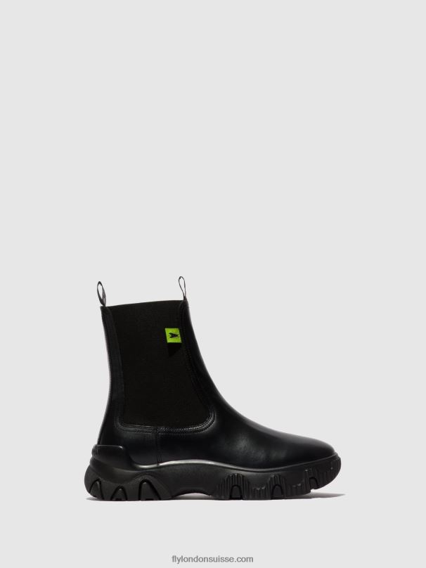 860NR159 bottines chelsea faty885 Fly London tonnerre noir femmes