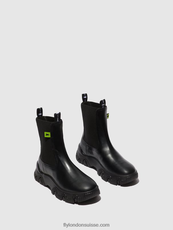 860NR159 bottines chelsea faty885 Fly London tonnerre noir femmes