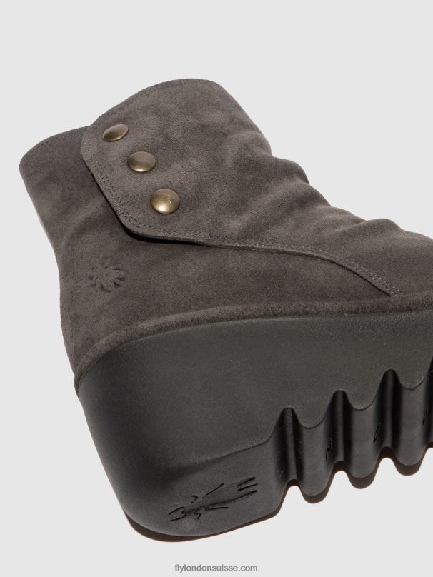 860NR183 bottines zippées brom344 Fly London diesel oléagineux femmes