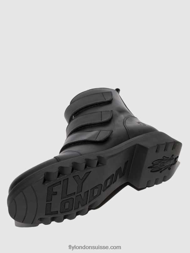 860NR19 bottines à scratch rach790 Fly London noir (tout noir) femmes