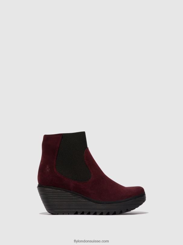 860NR1 bottines chelsea yade398 Fly London huile suède vin femmes