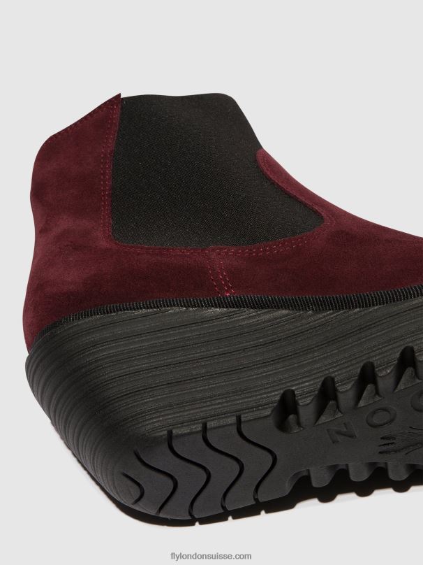 860NR1 bottines chelsea yade398 Fly London huile suède vin femmes