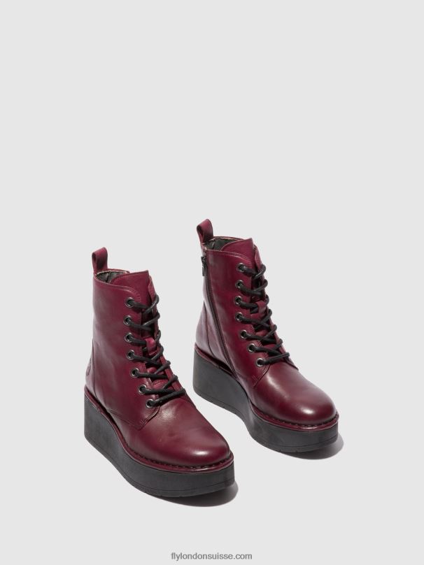 860NR201 bottines à lacets hepe239 Fly London vin de vérone femmes