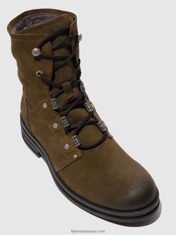 860NR202 bottines à lacets knot792 Fly London boue de suède femmes